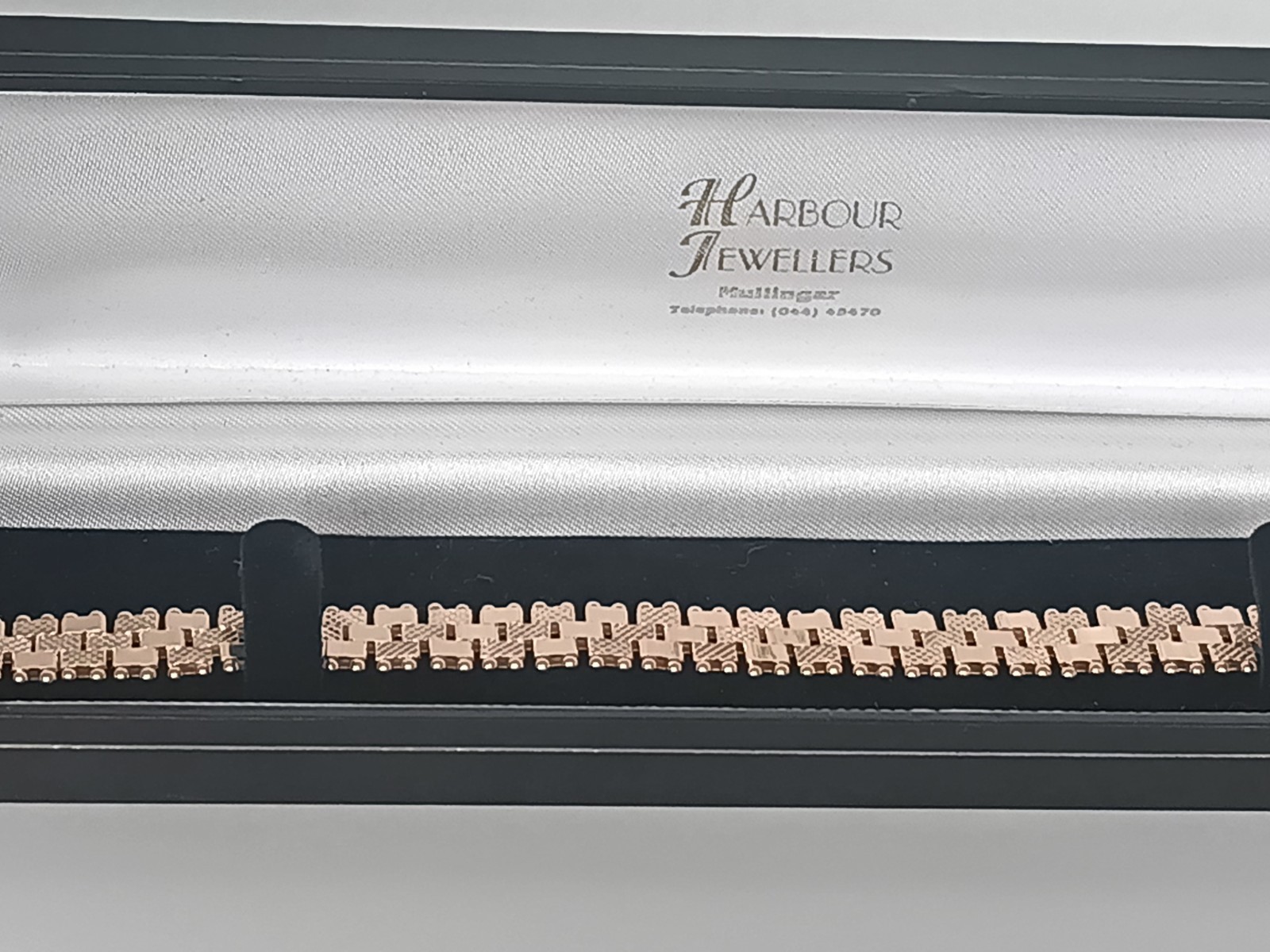 Vintage 1990-s Rolled Gold Bracelet- Hallmarked 585 RG!!