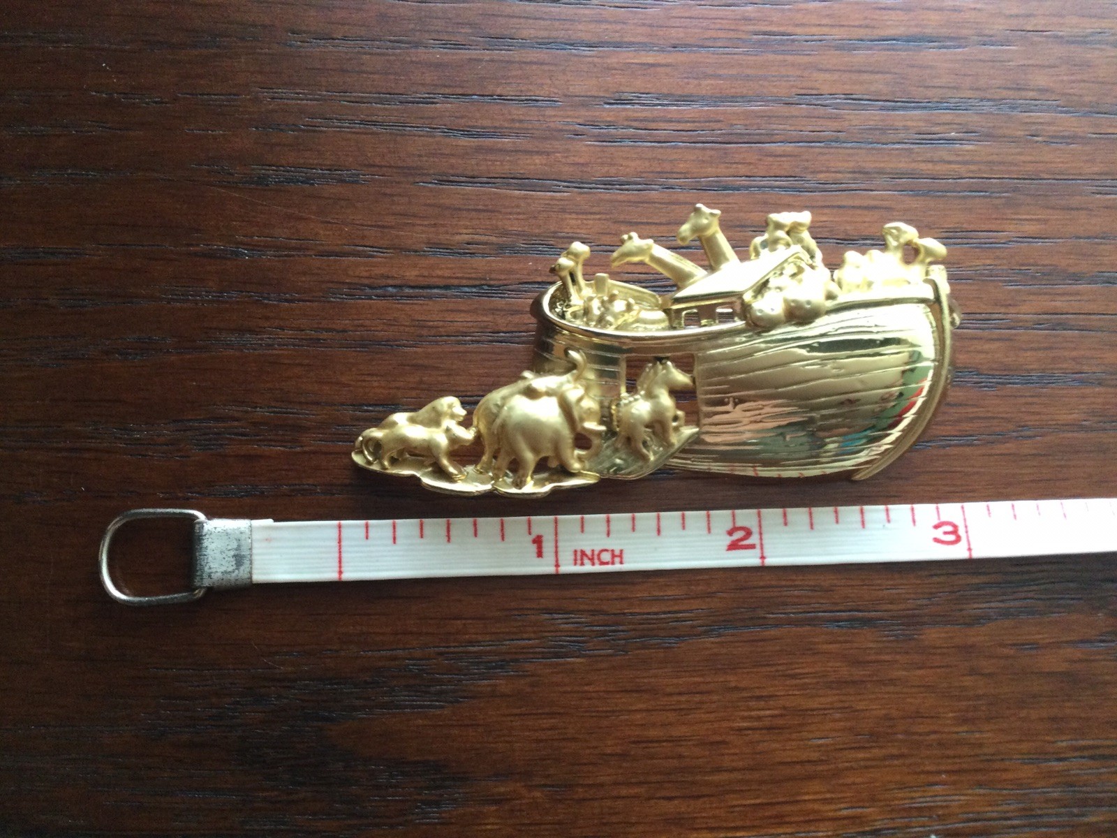 Danecraft Gold Tone Noah’s Ark Brooch