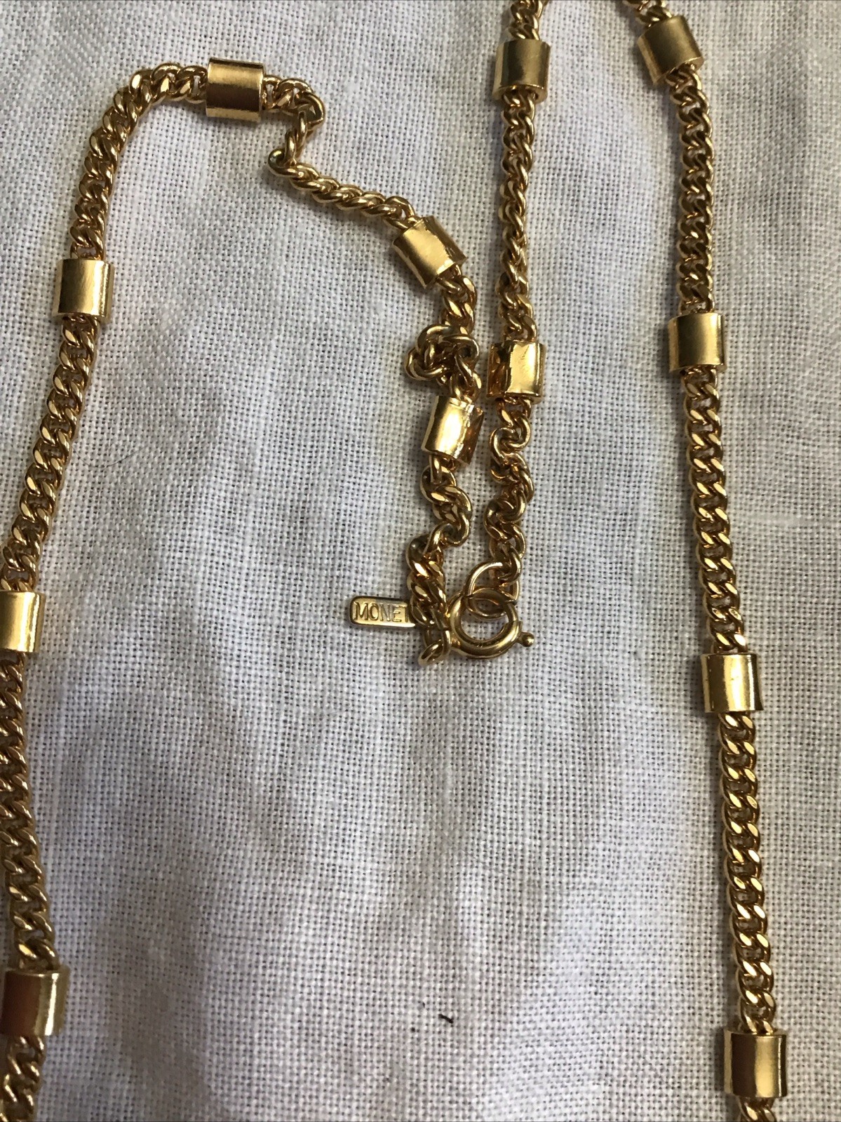 Vintage Monet Gold Tone Fancy Chain 22”