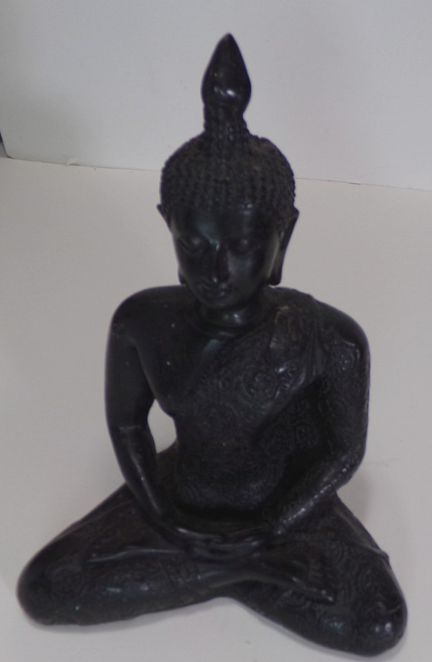SEATED BUDDHA FIGURINE STATUE 4.5″ x 6″ 14 OZ j88cr V88CR CL88CR
