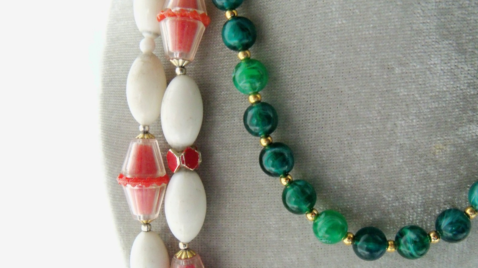 Lot of Vintage Now Acrylic Jewelry Necklaces Bangles Earrings