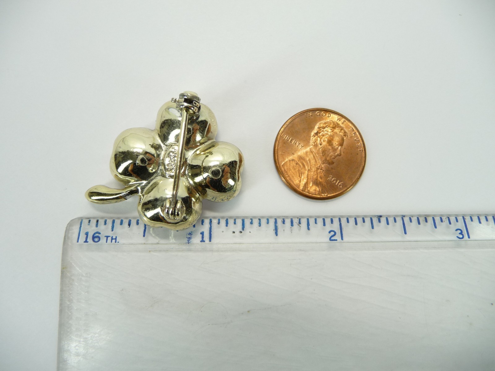 Estate Vintage Signed WEISS Clear Rhinestone Floral Brooch USA Seller