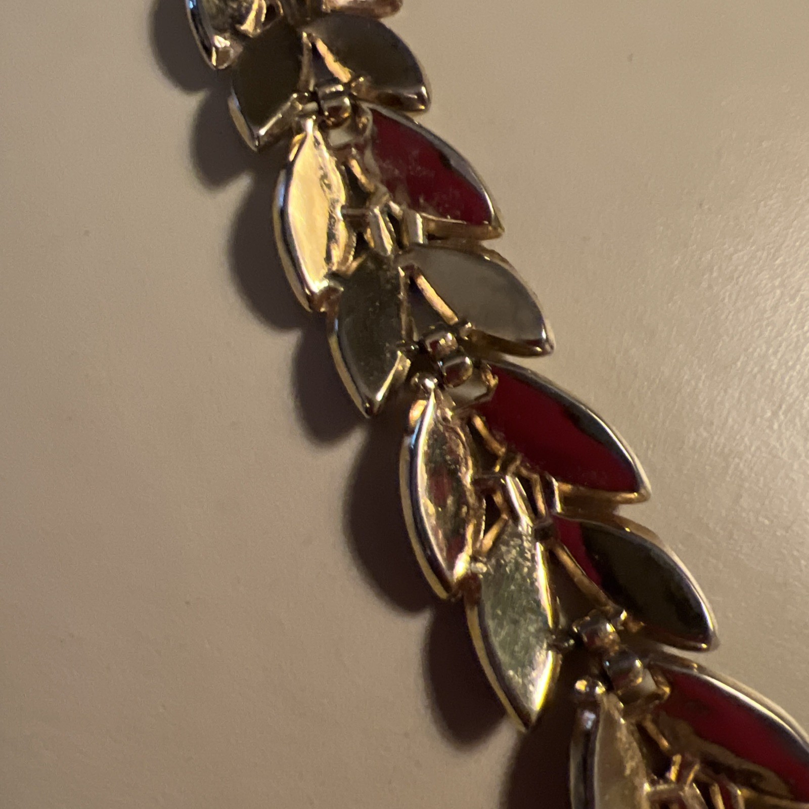 Crown Trifari Leaf Bracelet