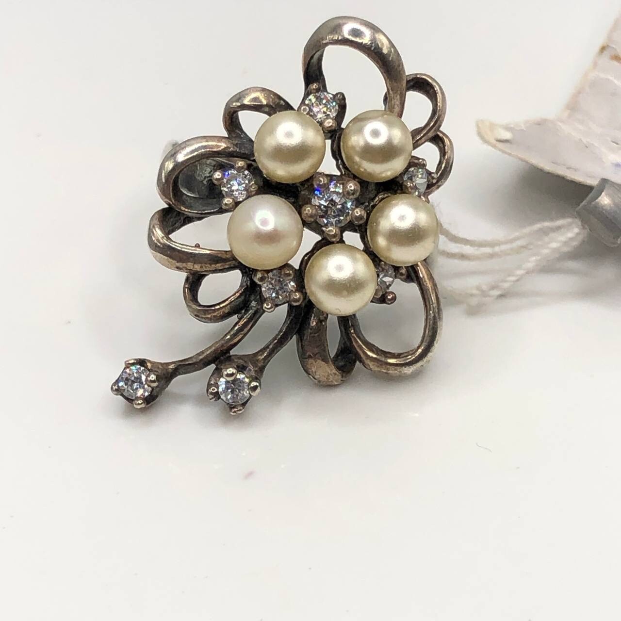 Solid Silver 925 Ring Pearl Women’s Jewelry