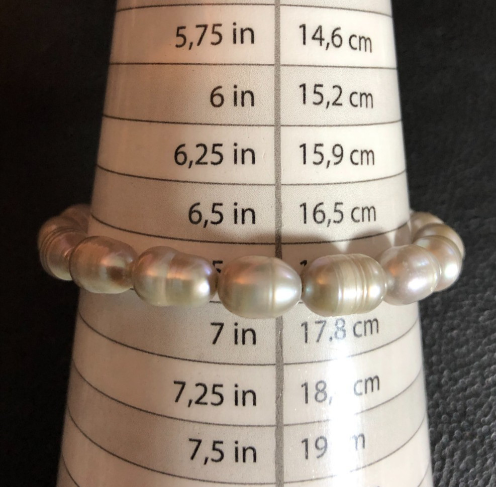 Silver Cultured Pearl Strand Necklace Baroque Knotted 9-10mm 29″ +Bracelet P8