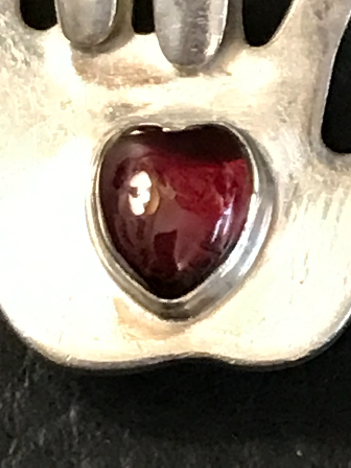 Vtg Sterling Silver GREAT FALLS METAL WORKS I Love You Hand Sign Language Pin