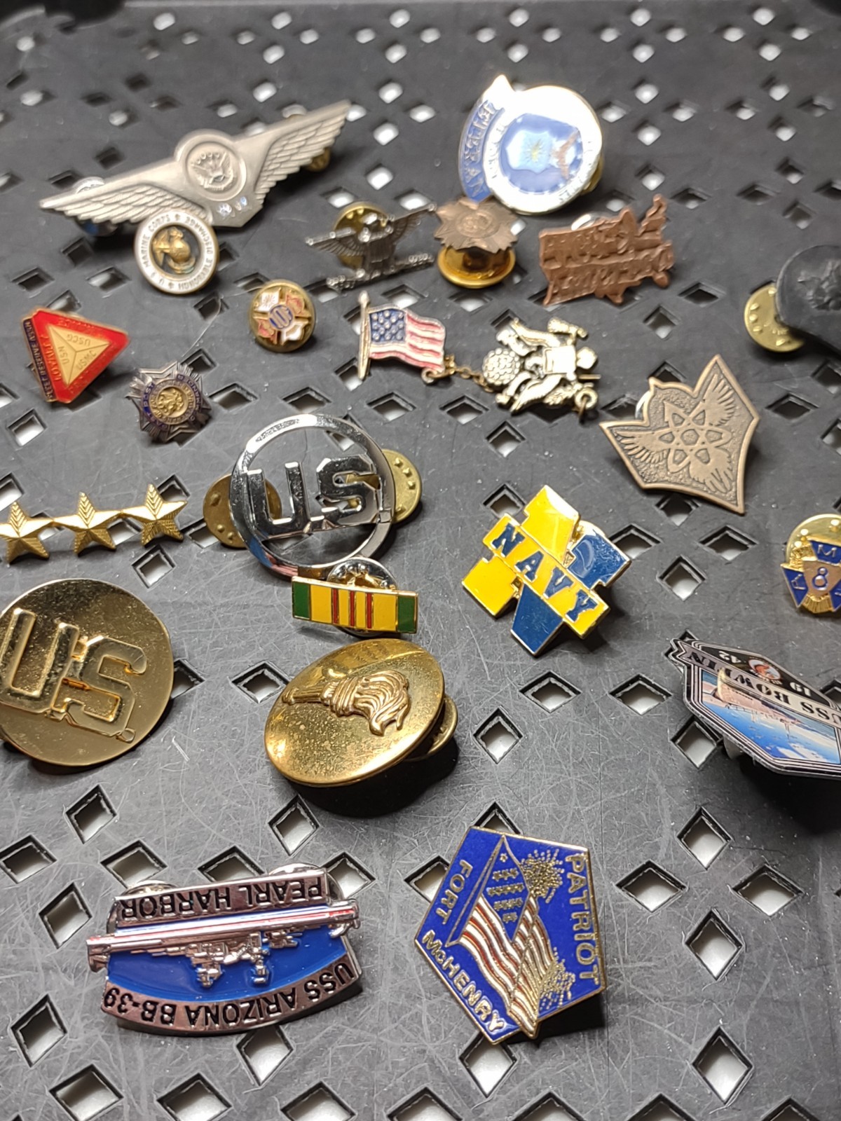 Lot Of Military Themed Pins Military Pin Lot DSTAB