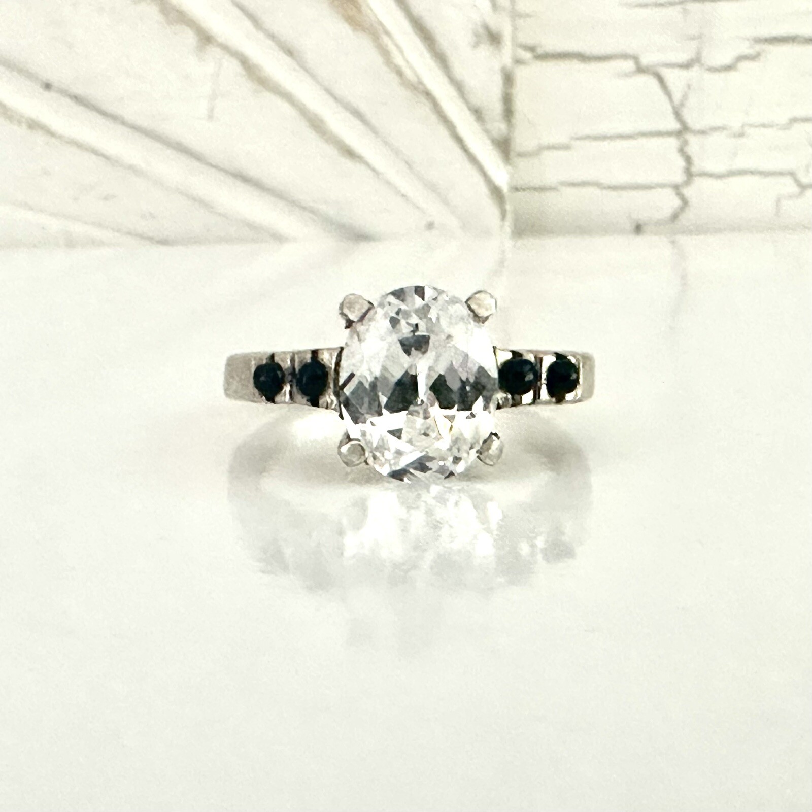 Sterling Silver 925 Wedding Band Designer CZ Bridal Engagement Band Ring