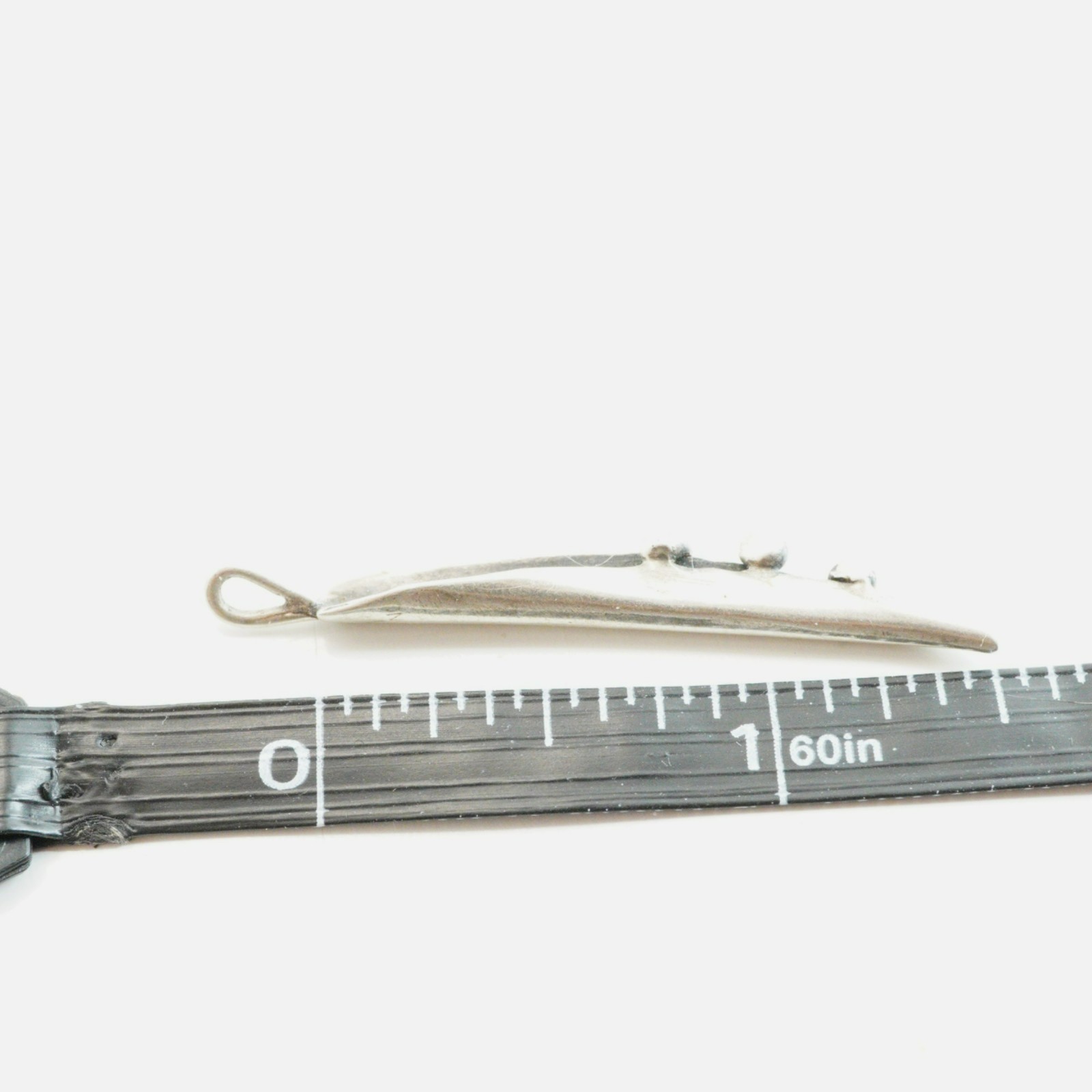 Vintage Sterling Silver Peas in a Pod Pendant Modernist Abstract Design