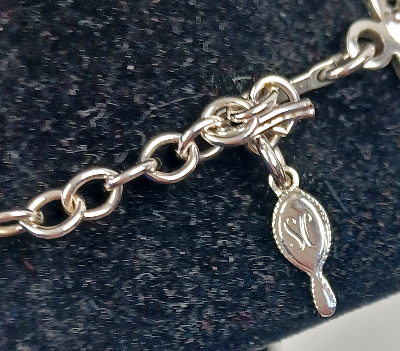 Vintage Sarah Coventry Silver Tone Chain Choker Necklace Signed 16″