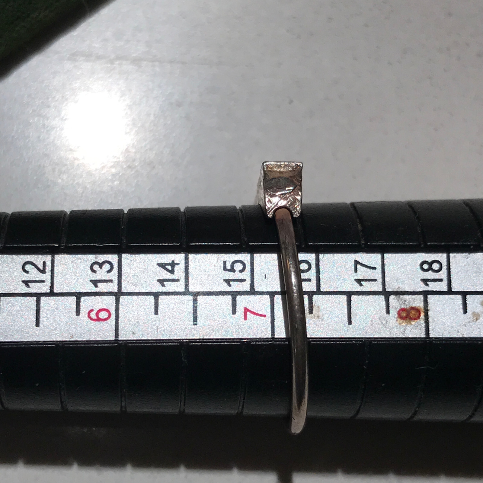Vintage Sterling Silver Stamped Typebar Monogram “R” Ring Size 6 ADJUSTABLE