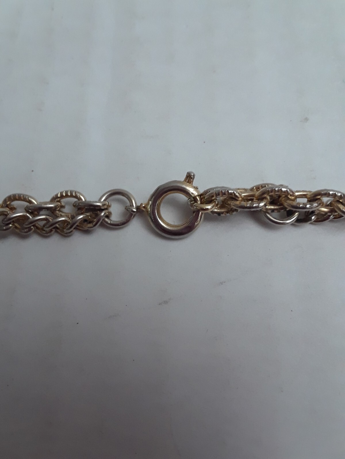 Vintage Extra Long Gold Tone Necklace with Faux Pearls Two Strand 25 in.