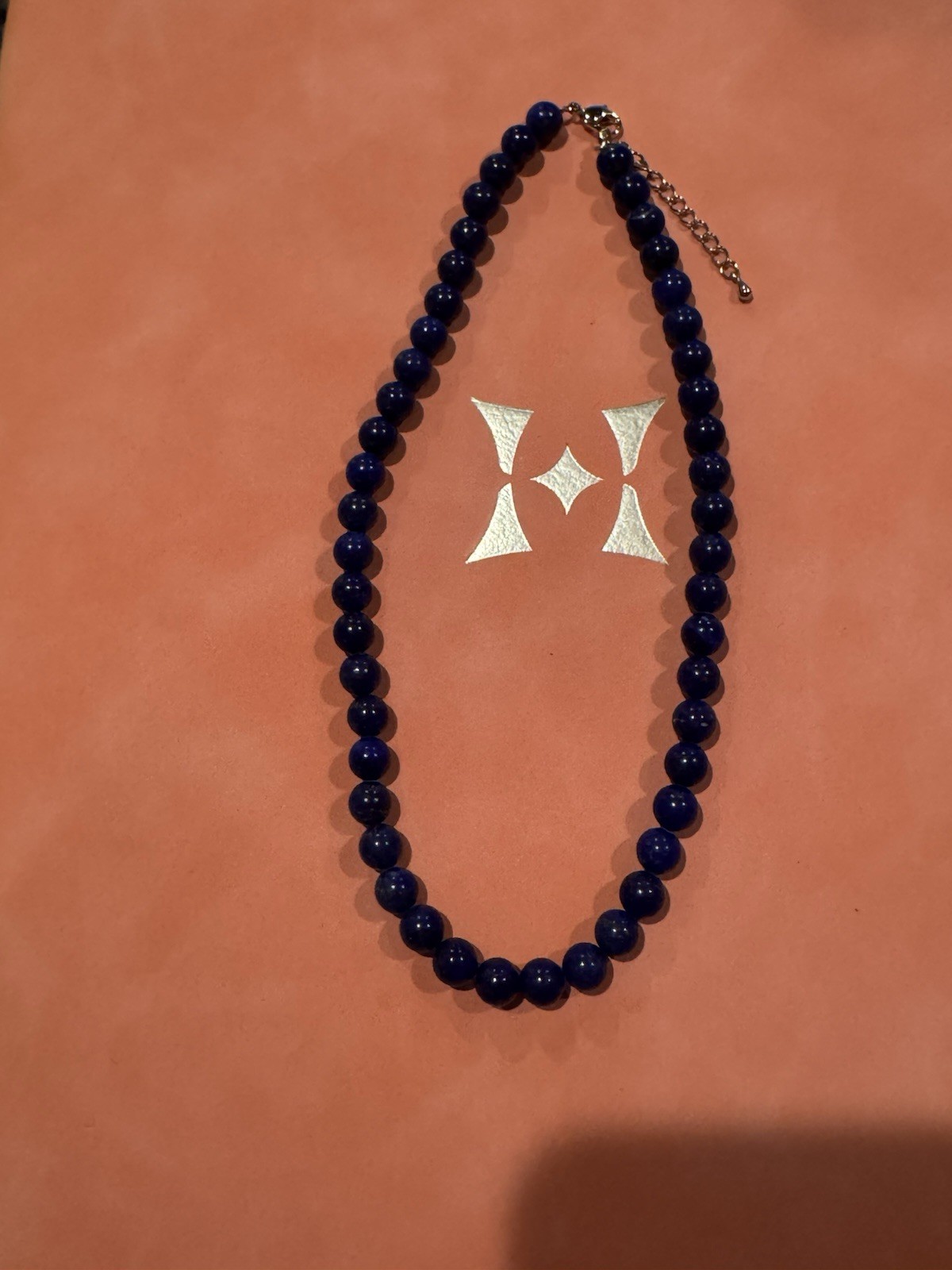 vintage lapis lazuli necklace Large Beads Excellent Colors Restring Or Wearable