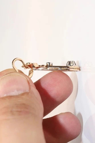 Vintage Lab-Created Diamond Floral & Leaf Inspire Wedding Gold Finish Earrings