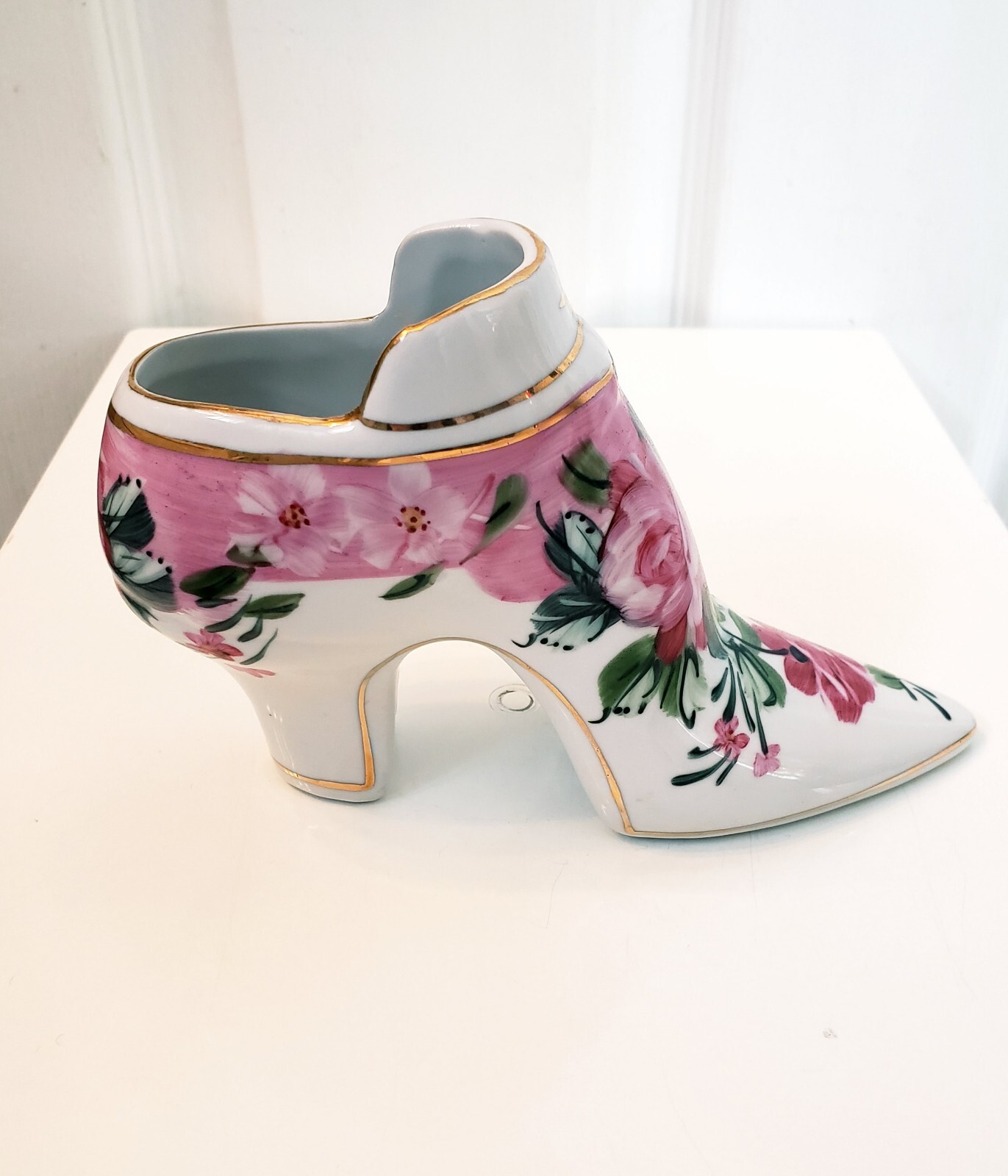 Vintage Formalities by BAUM BROS Porcelain Decorative Shoe Statue BEAUTIFUL!