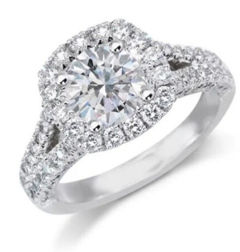 2.30 Ct Diamond Art Deco Antique Vintage Engagement Ring 925 Sterling Silver