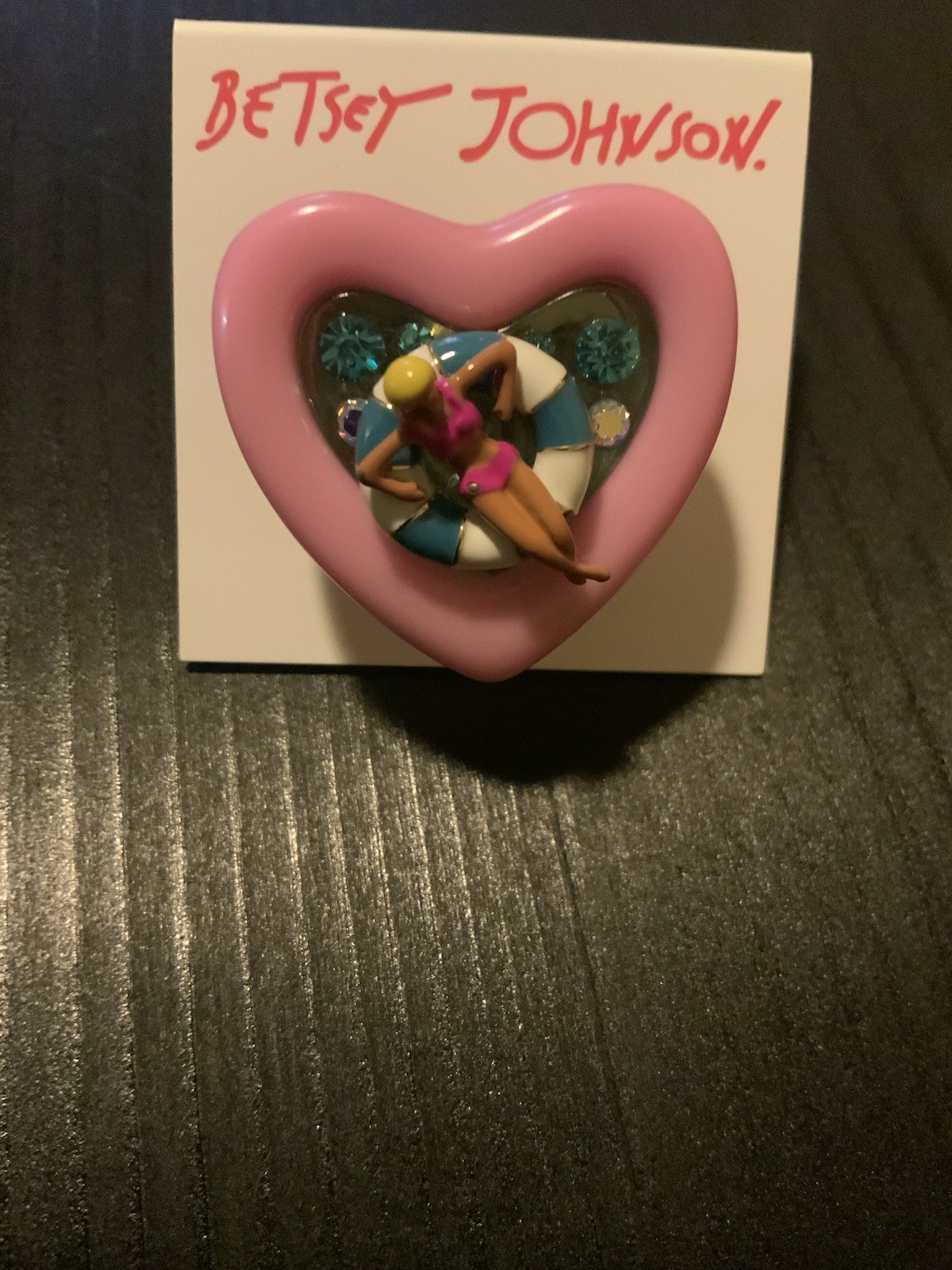 Betsey Johnson Pool Party Ring Size 7 Stretchable – Extremely Rare – G2