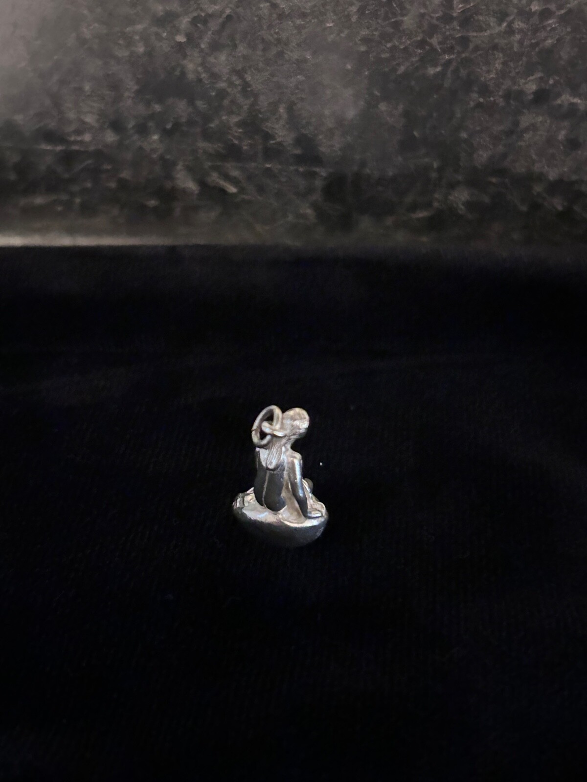 DANISH B. Munksgaard LITTLE MERMAID Statue Charm Sterling Silver Signed DM