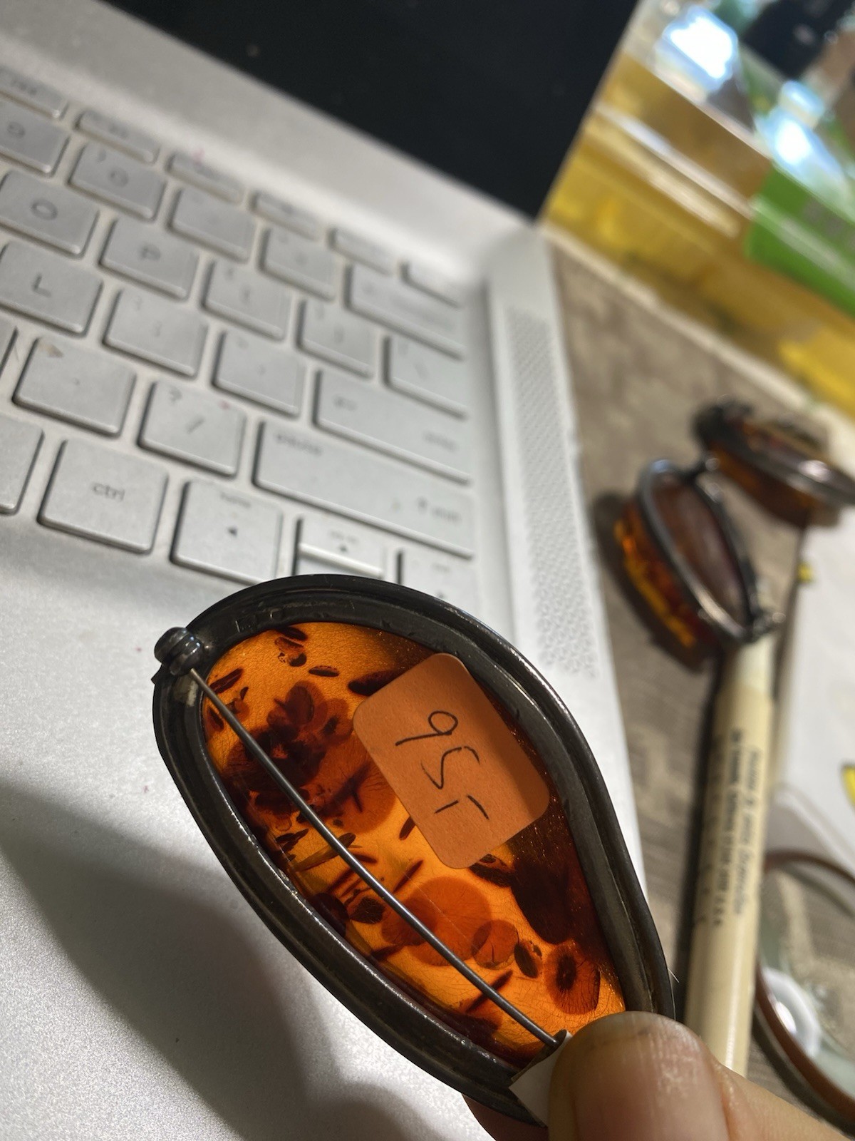 Vintage Amber Brooch