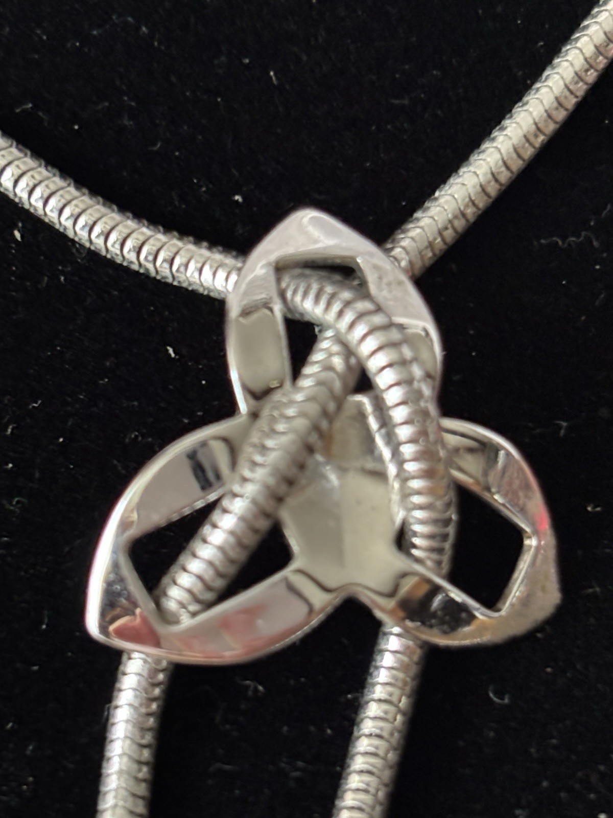 Vintage Sarah Coventry Silver Tone Lariat Tassel Snake Chain Necklace