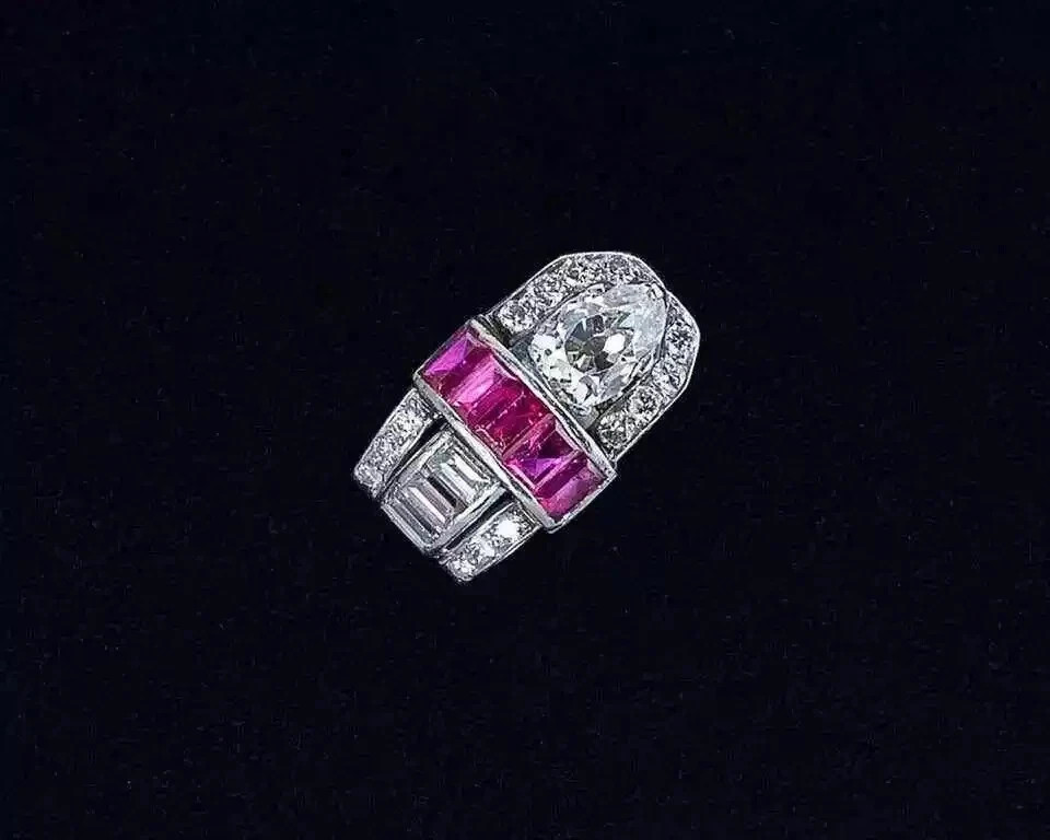 Stunning Art Deco Style Emerald Cut Lab Created Diamond 925 Silver Ring For Her