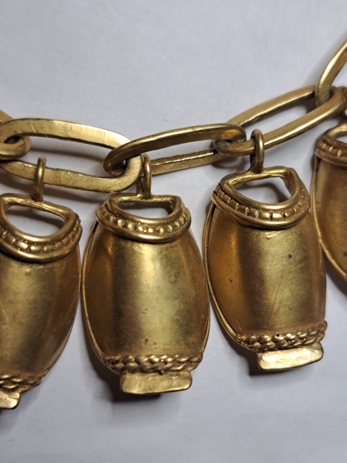 Vtg Kalevala Koru Nukkekääty Doll Chain Necklace 20 Charms Signed RC Rolled Gold