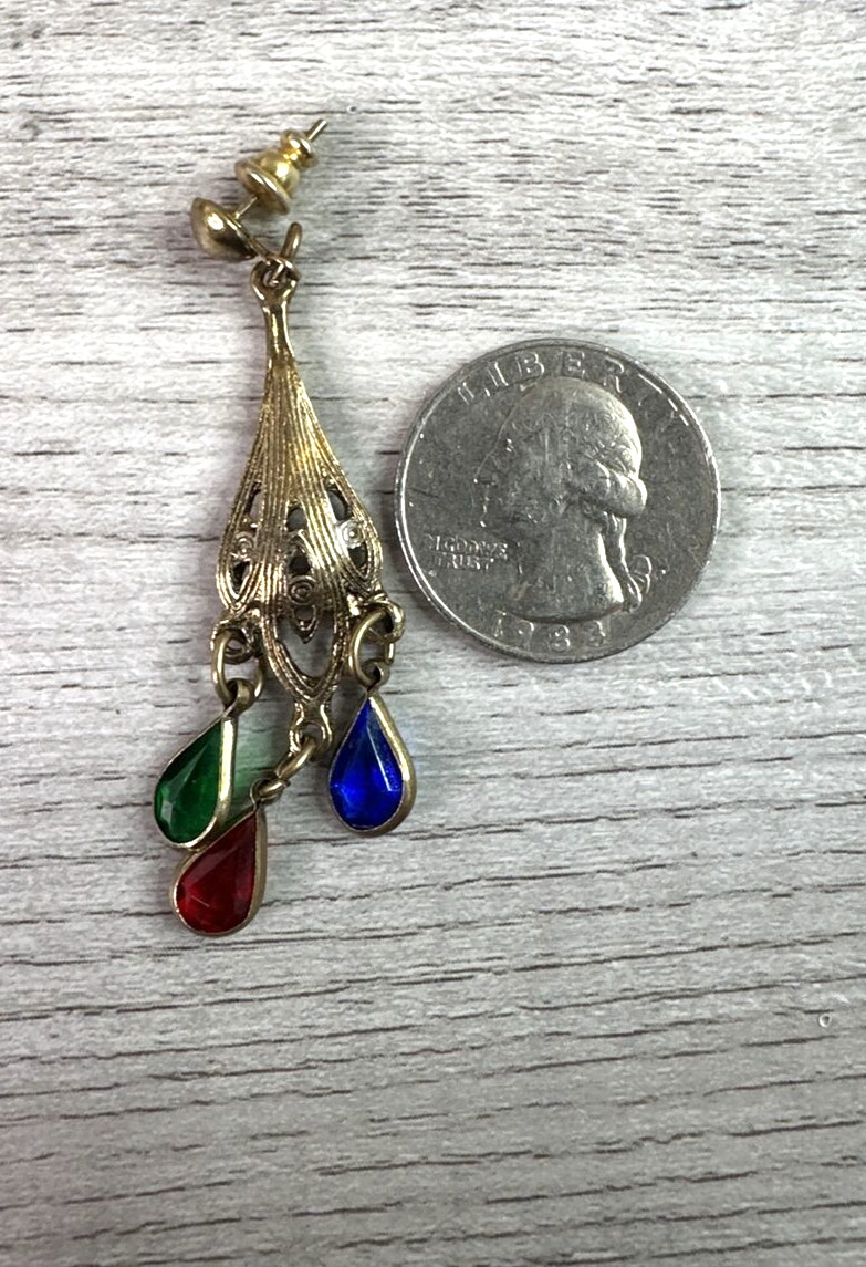 Vintage Lot Of 3 Various Earrings Unbranded & Lisner
