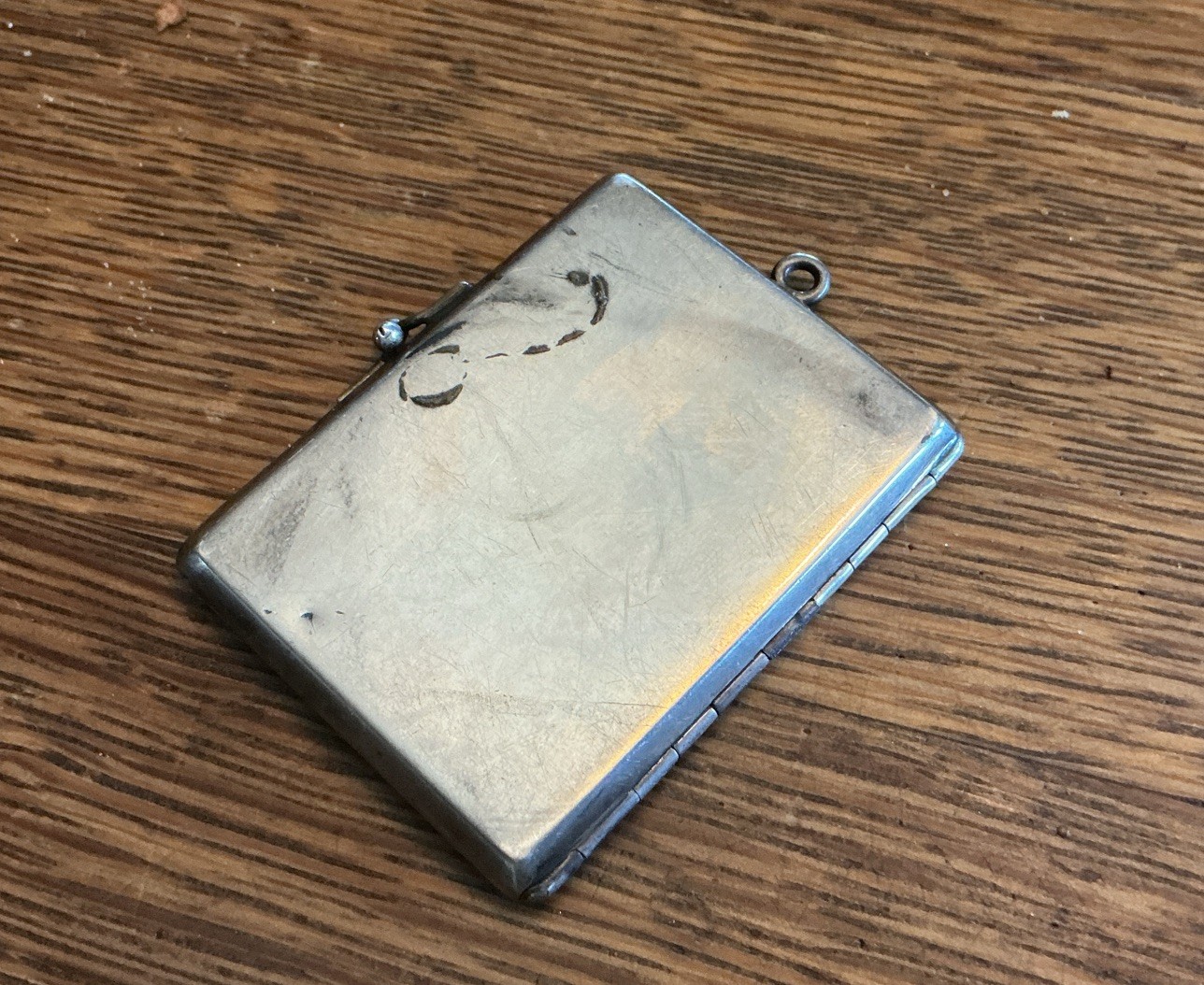 Elgin American Double Locket With Photos Sterling. 1915-1920