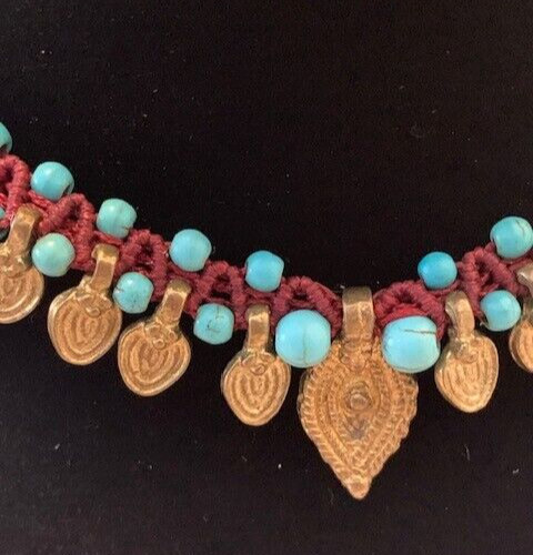 Statement Necklace Handmade Paulina Barcelona OOAK Boho Ethnic Adjustable Spain