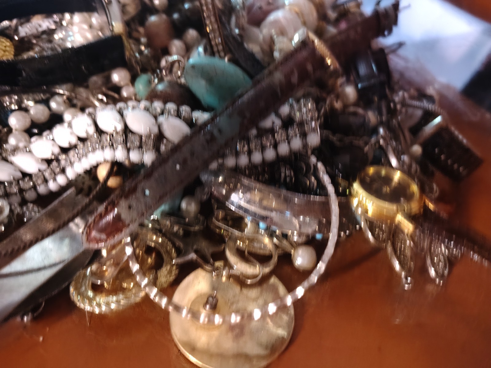 Huge Lot Of Estate Jewelry Watches, Necklaces, Bracelets, Pins, Mixed Vintag