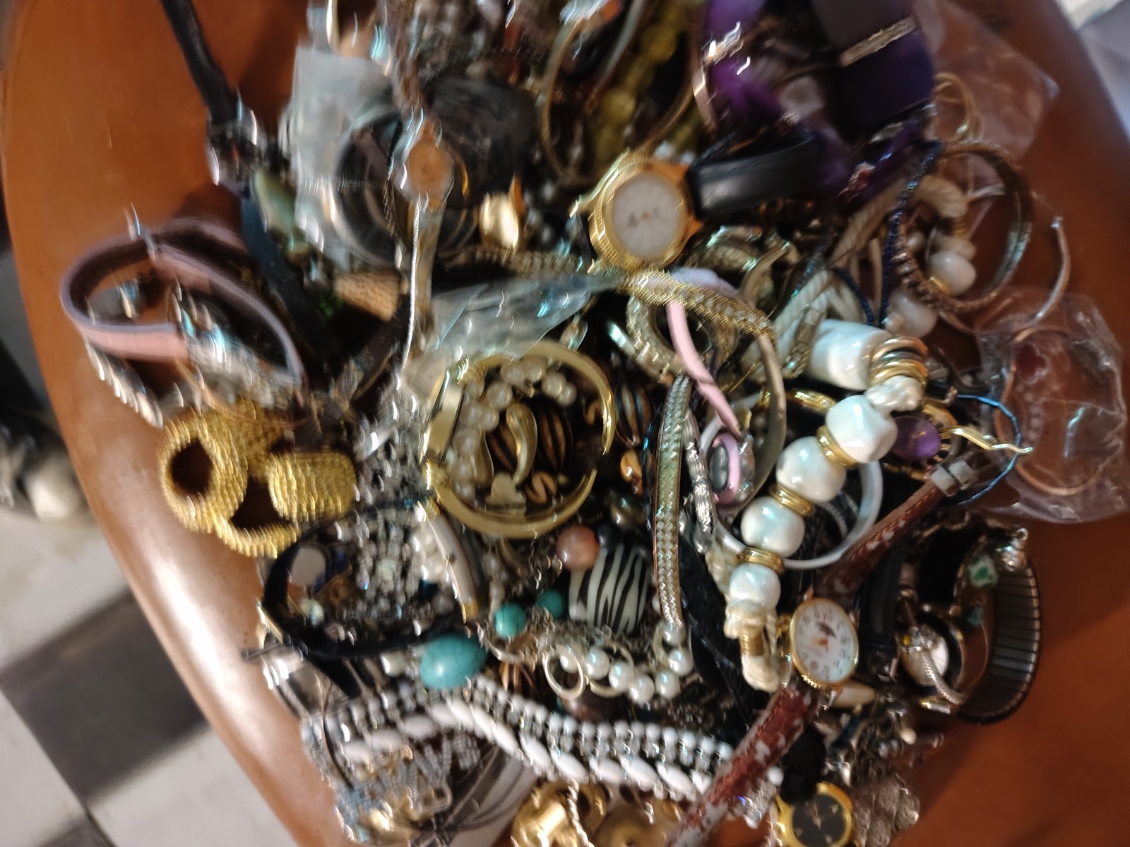 Huge Lot Of Estate Jewelry Watches, Necklaces, Bracelets, Pins, Mixed Vintag