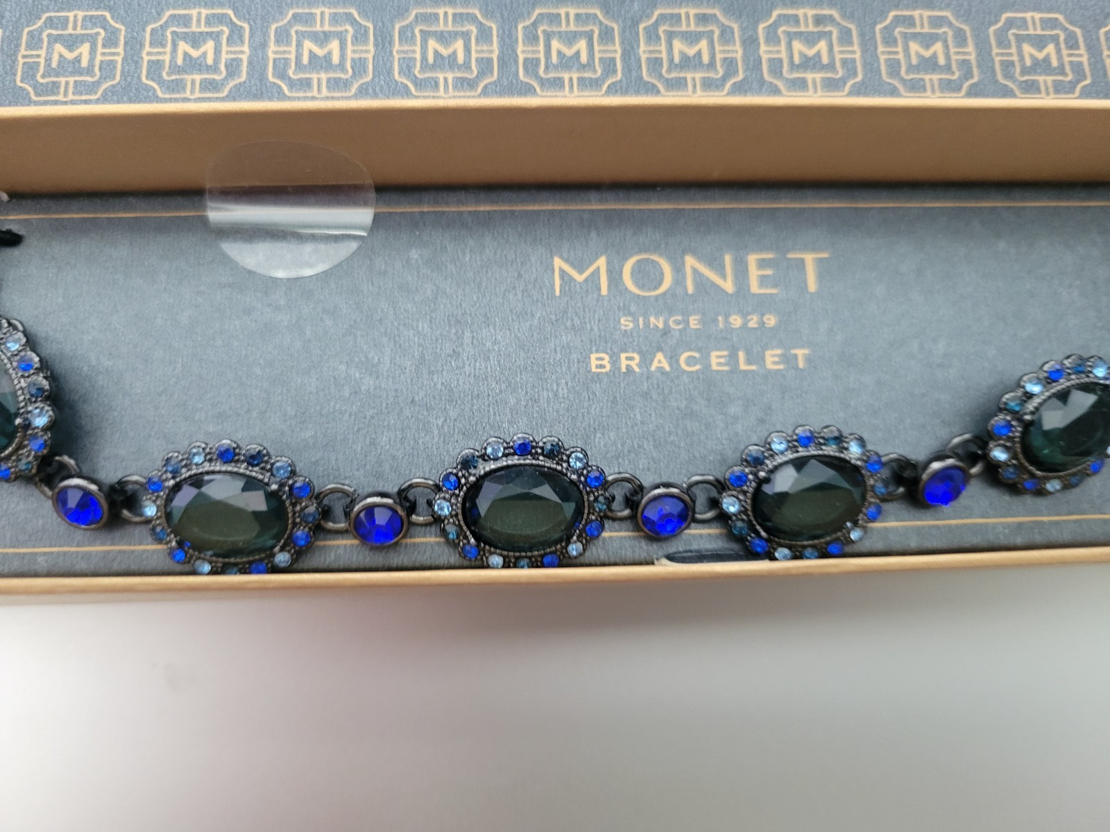 Monet bracelet with beautiful blue tones- New In box