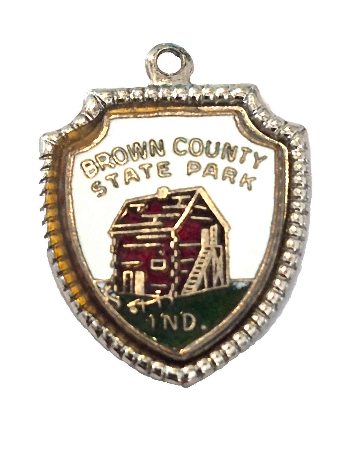 Vintage Sterling Silver/1950’s Brown County State Park Indiana Travel Shield