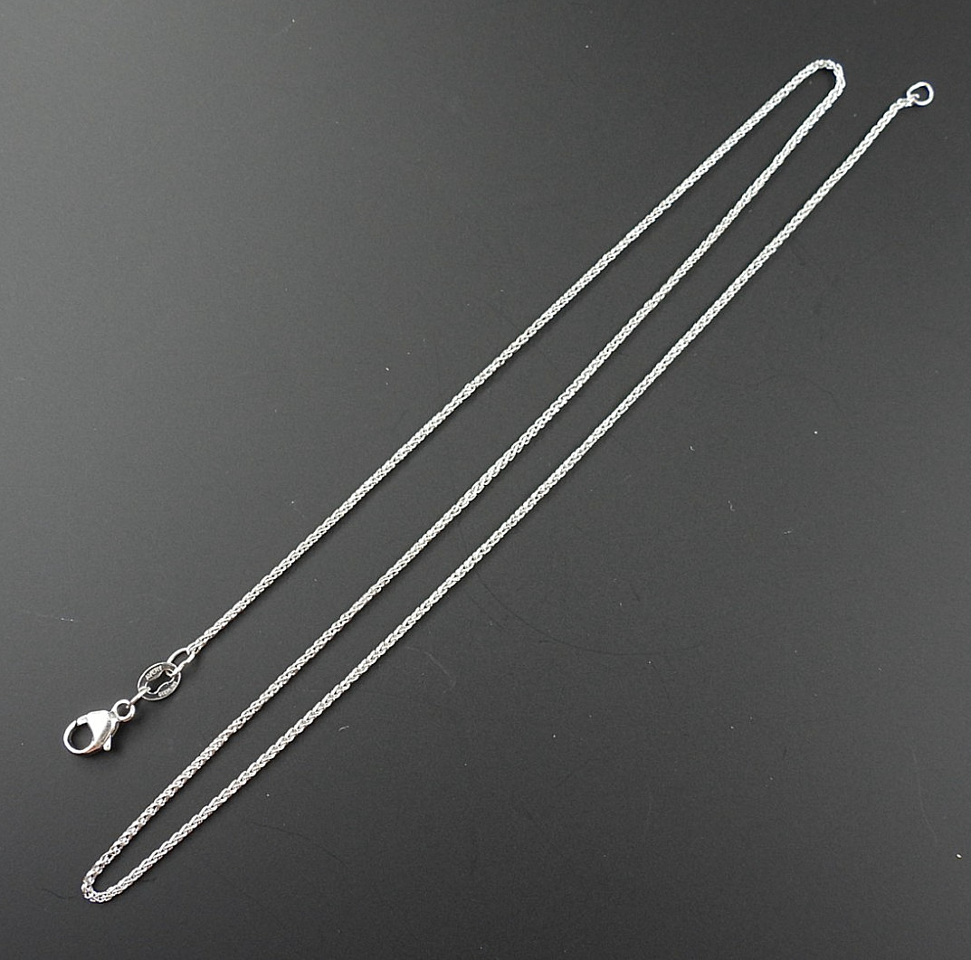 James Avery Chain Fine Wheat Spiga Solid 925 Sterling Silver 17″ long Jewelry