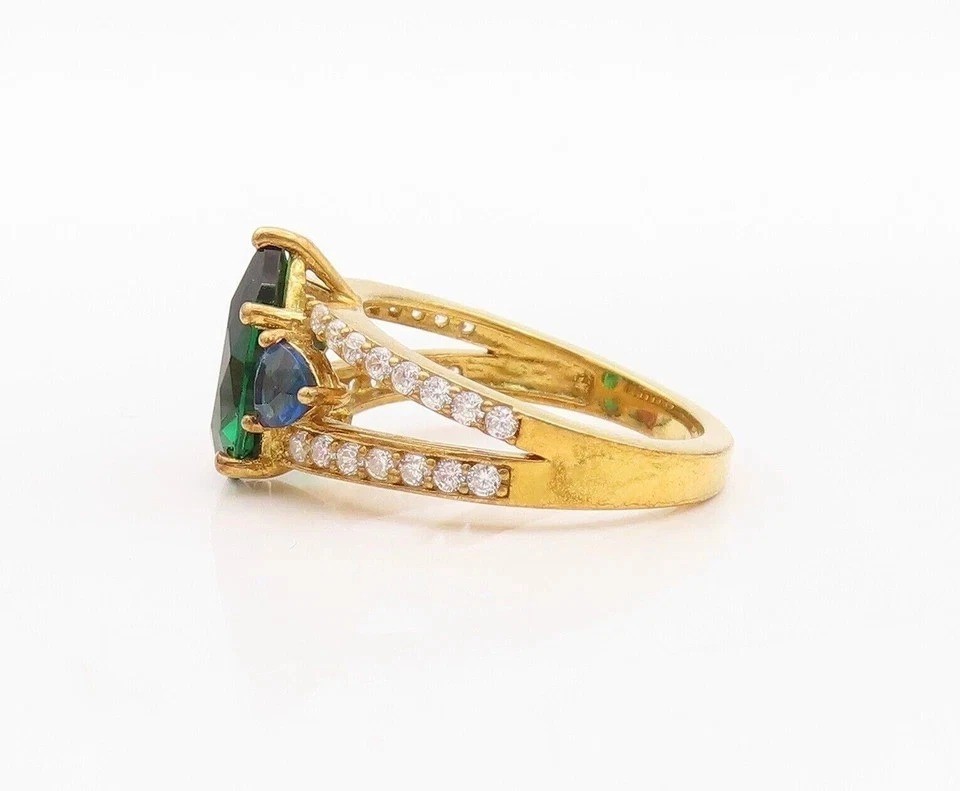 2.5Ct art Deco Style Lab Created Diamond Engagement Anniversary 14K Gold FN Ring