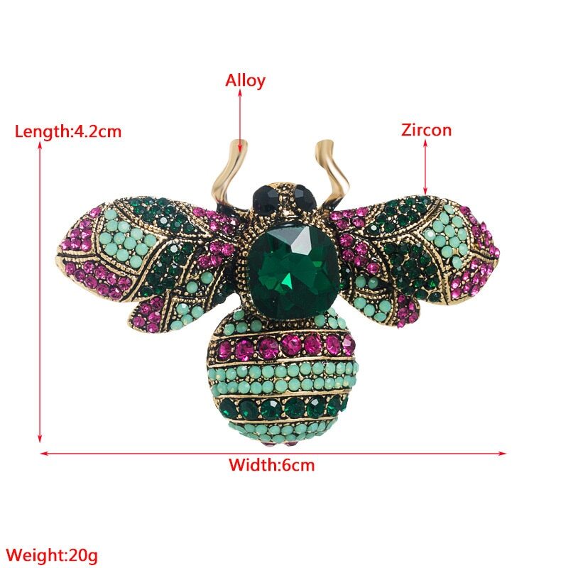 Trendy Corsage Temperament Bee Shape Brooch Pin Personality Accessories Female