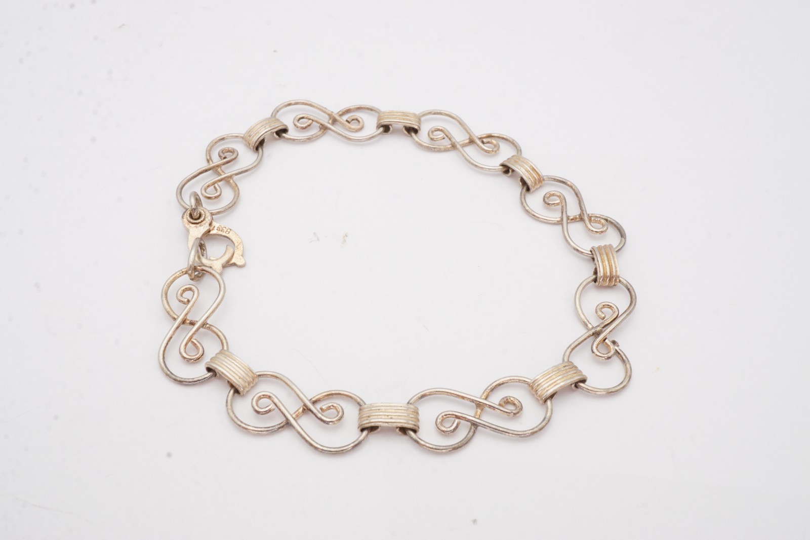 Vintage 835 Silver Bracelet 7.75″
