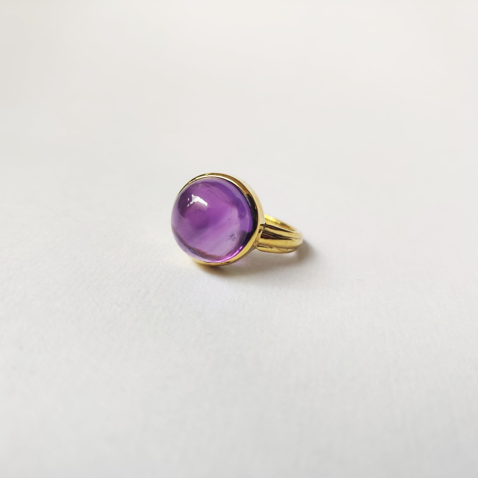 925 Starling Silver Created Amethyst Ring Size 7 Handmade Art And Deco Victorian