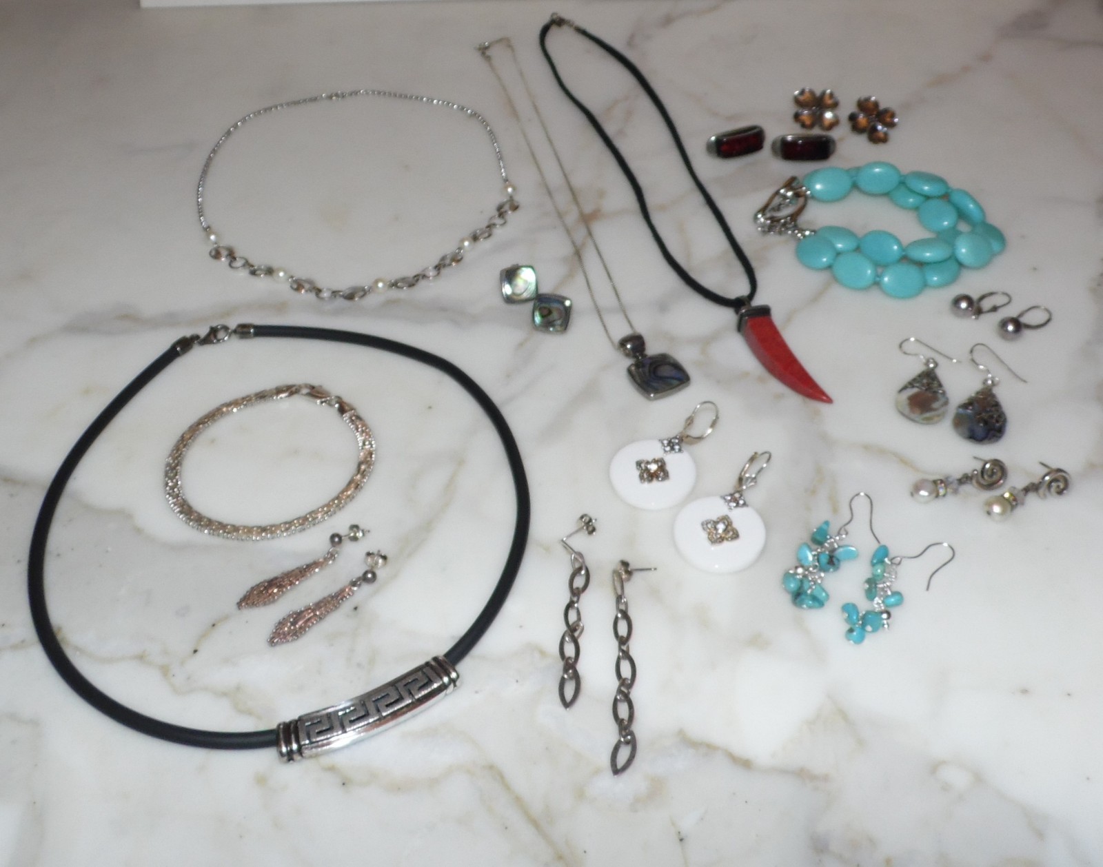 Vintage Sterling Silver Scrap or Not Jewelry Lot 138 grams necklace bracelet +++