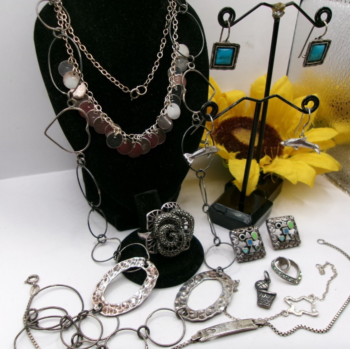 Sterling Silver Jewelry Lot~78 Grams~SILPADA~JAMES AVERY~AVON~ITALY~SD~ALL WEAR