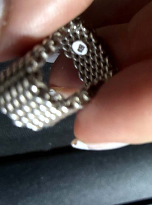 Vintage 925 Sterling Silver Somerset Mesh Ring Size 6 1/4 “