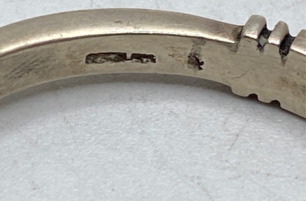 Vintage Sterling Silver 925 Multi Gemstone Inlay Cuff Bracelet Southwestern 17g