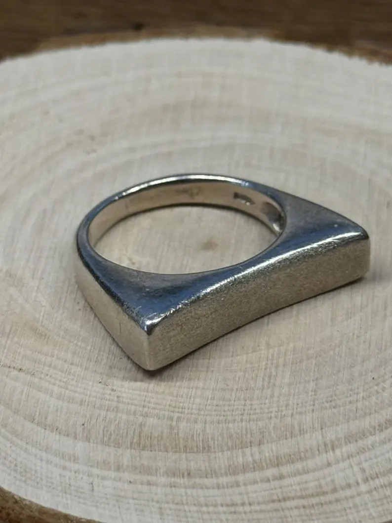 vintage artisan ring sterling silver 925