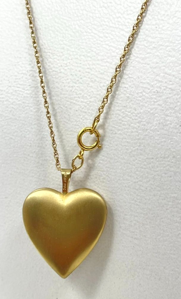 Princess Pride Creations PPC 14K Gold Filled Heart Locket Necklace NOS Box