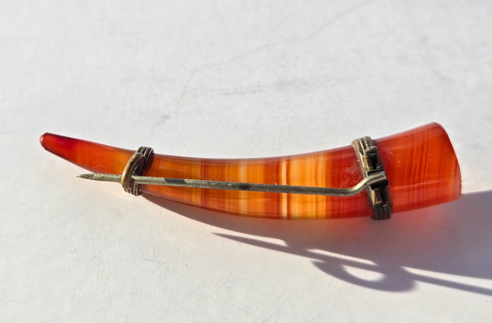Antique Carnelian Agate Brooch Vintage Link Bracelet Lot 2 Beautiful Pieces