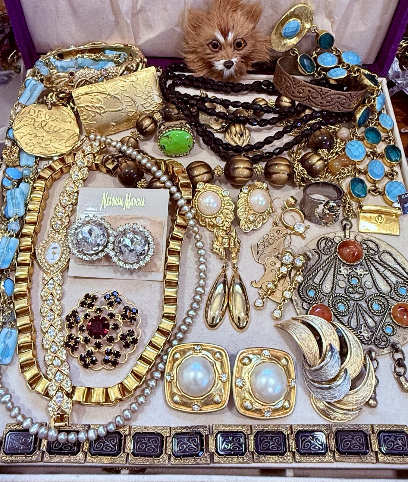 Vintage Antique Jewelry Lot! Rhinestones! Givenchy, Trifari & More! Rare!