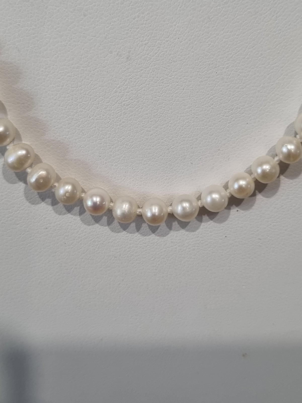 Two Vintage (2) 14k Gold Single Strand Pearl Necklaces c1990s JCM See Video