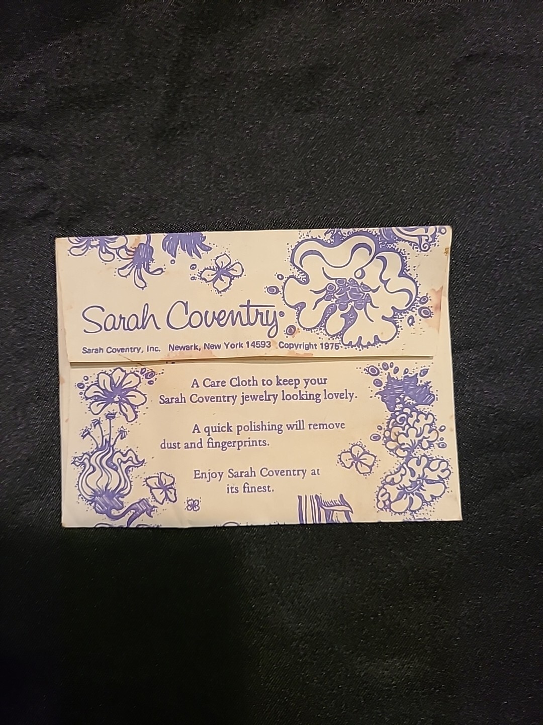 1976 Sarah Coventry Care Cloth