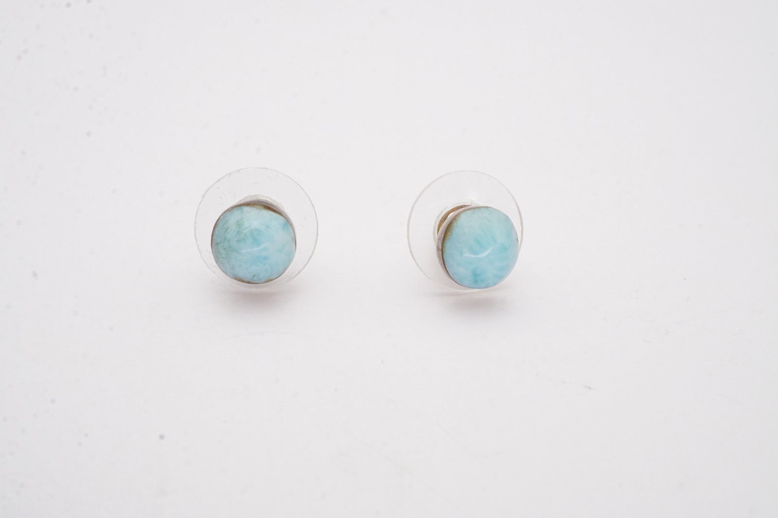 Vintage Sterling Silver 925 Larimar Earrings