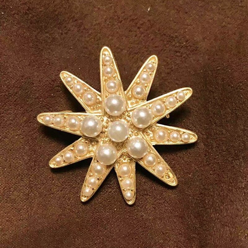 Vintage Pearl Brooch Pin Badge Brooch Jewelry Women Party Corsage Accessories